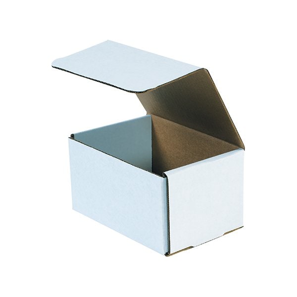 Bsc Preferred 7 x 5 x 4'' White Corrugated Mailers, 50PK BUY00027506 - main